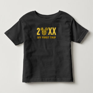 Personalized Mickey Mouse Cheetah My First Trip Toddler T-shirt