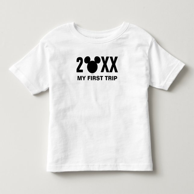 Personalized Mickey Mouse | My First Trip T-Shirt (Front)