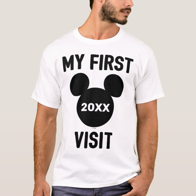 Personalized Mickey Mouse My First Visit T-Shirt (Front)