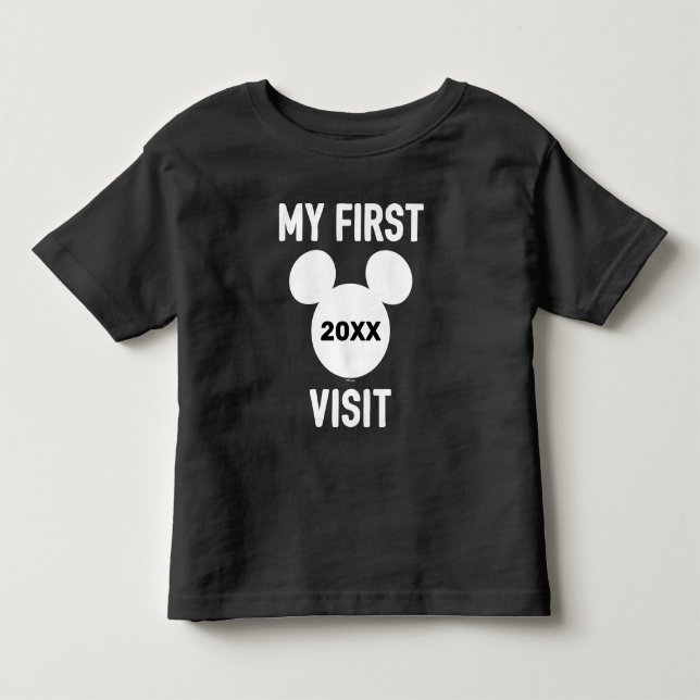 Personalized Mickey Mouse My First Visit T-Shirt (Front)