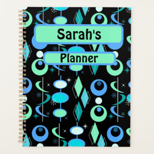 Personalized Mid Century Modern Pattern Planner