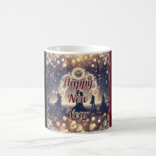 Personalized Midnight Clock  New Year Mug 