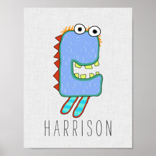 Personalized Miggy Monster Poster