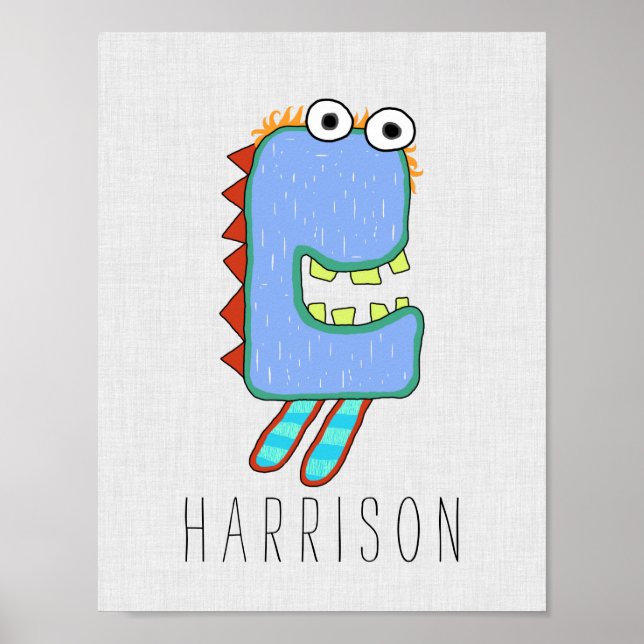 Personalized Miggy Monster Poster (Front)