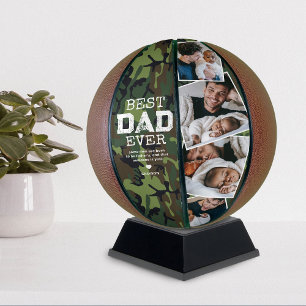 Personalized Military Camouflage Photo Basketball