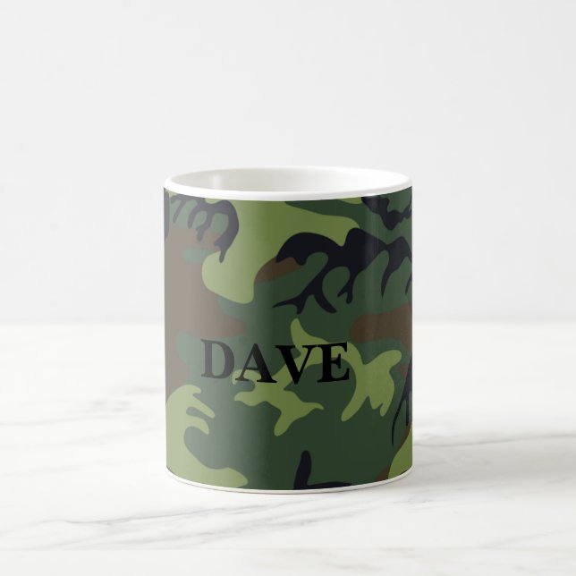 Personalized Military Pattern Coffee Mug (Center)