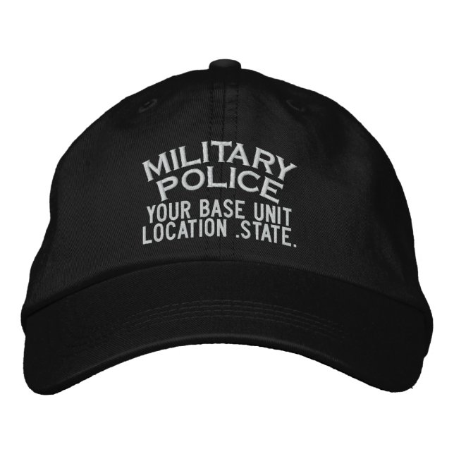 Personalized Military Police Hat (Front)