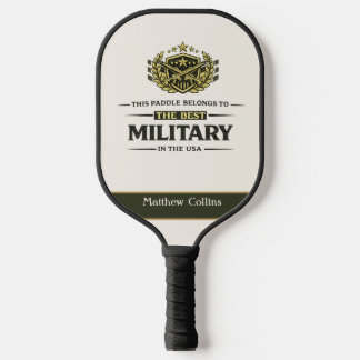 Personalized Military USA Pickleball Paddle