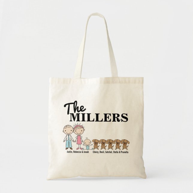 Personalized {Millers} Tote Bag (Front)