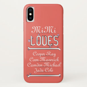 Personalized Mimi Loves Her 4 Grands Case-Mate iPhone Case