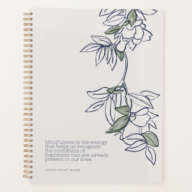 Personalized Mindfulness Planner | Hardcover Month (Front)