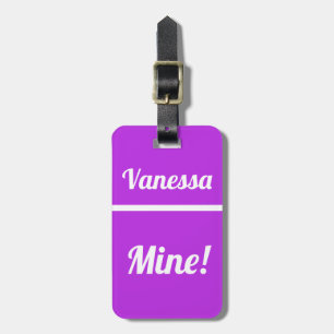 Personalized Mine   Funny Luggage Tag