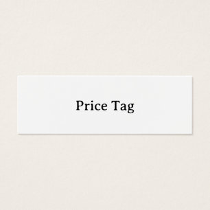 Personalized Mini 3.0" x 1.0" Price Tag