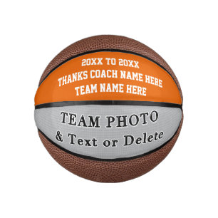 Personalized Mini Basketball Your Photo Text Colou