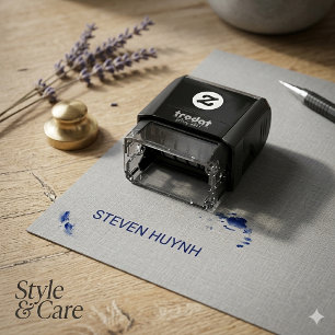 Personalized Mini Self-Inking Stamp with Name