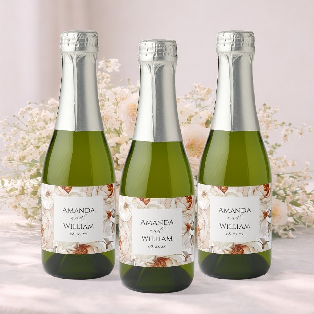 Personalized Mini Sparkling Wine Bottle Labels (Creator Uploaded)