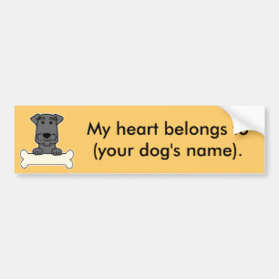 Personalized Miniature Schnauzer Bumper Sticker