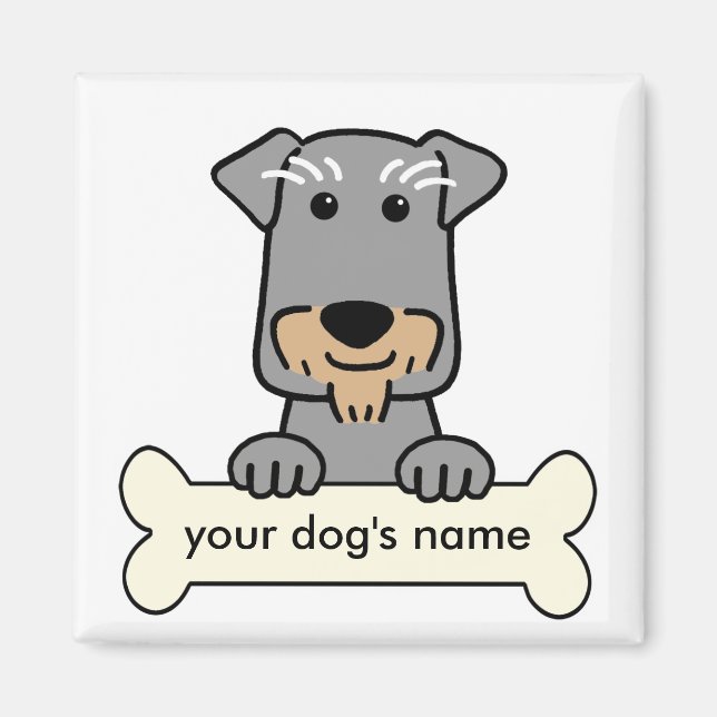 Personalized Miniature Schnauzer Magnet (Front)
