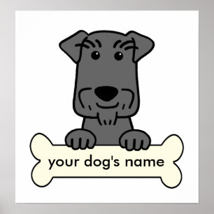 Personalized Miniature Schnauzer Poster