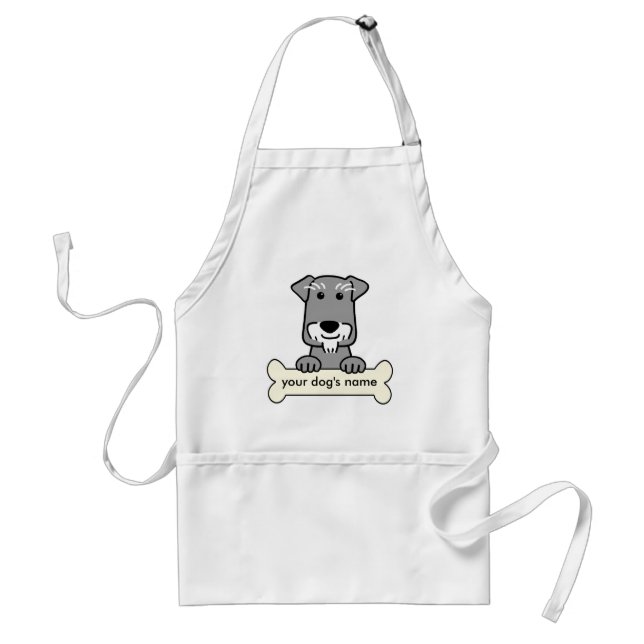 Personalized Miniature Schnauzer Standard Apron (Front)