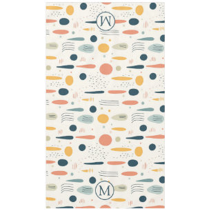 Personalized Minimal Abstract Boho Pastel Colors Tablecloth