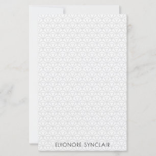 Personalized Minimal Elegant Geometric Art Deco