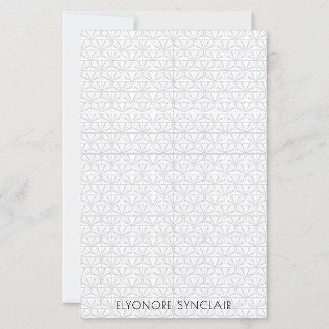 Personalized Minimal Elegant Geometric Art Deco (Front)