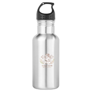 Personalized Minimal Line Art Water Bottle