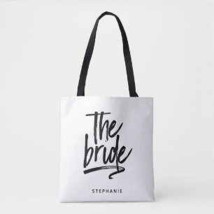Personalized Minimal The Bride Tote Bag