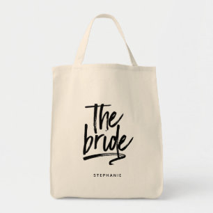 Personalized Minimal The Bride Tote Bag