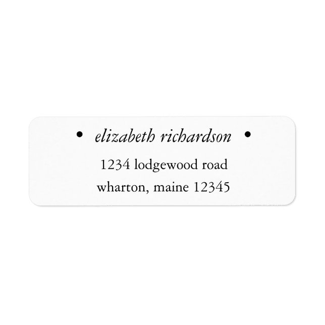 Personalized Minimalist-1 W&B  (Front)