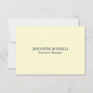 Personalized minimalist add your name cream color RSVP card