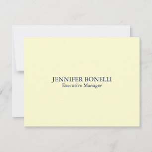 Personalized minimalist add your name cream colour card