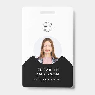 personalized Minimalist Business Employee Badge