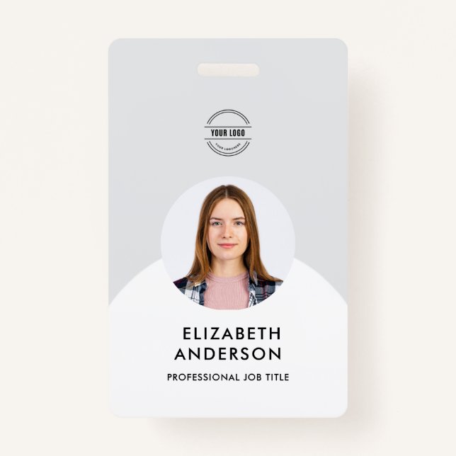 personalized Minimalist Business Employee  Badge (Front)