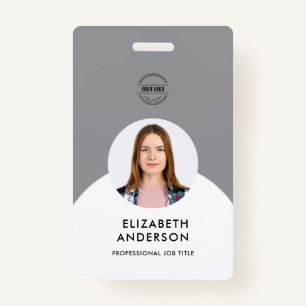 personalized Minimalist Business Employee  Badge