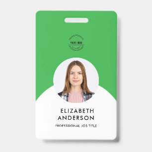 personalized Minimalist Business Employee Badge