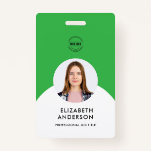 personalized Minimalist Business Employee Badge