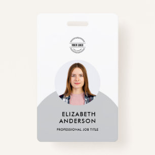 personalized Minimalist Business Employee  Badge