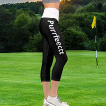 Personalized Minimalist Chic Black White Name Yoga Capri Leggings<br><div class="desc">Elevate your activewear with these Personalized Minimalist Chic Black and White Typography Pet Cat Animal Name Custom Text Yoga Capri Leggings. Designed for style and performance, these ladies' sporty chic activewear pants offer a sleek, modern look with a custom name design in a large open sans font. Perfect for yoga,...</div>