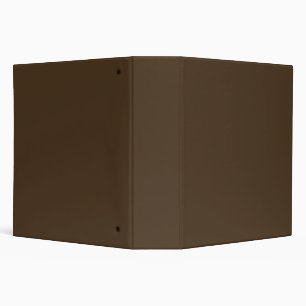 Personalized Minimalist Coffee Brown Office Docs Binder