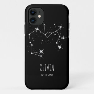 Personalized Minimalist Constellation Zodiac Phone iPhone 11 Case
