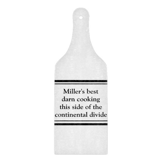 Personalized Minimalist Cutting Board (Front)