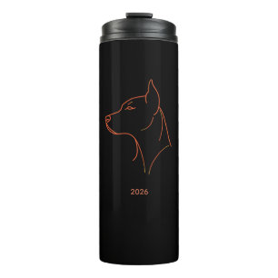 Personalized Minimalist Doberman Line Art Mug