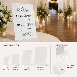 Personalized Minimalist Event Standing Sign