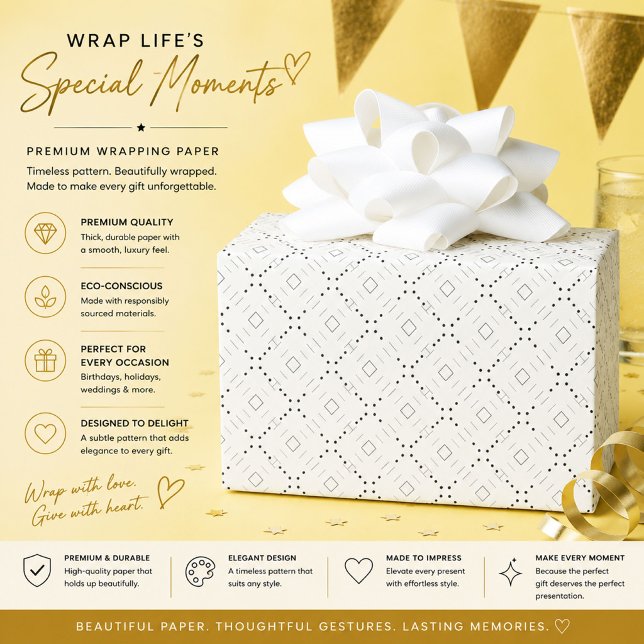 Personalized Minimalist Gift Wrapping Paper (Creator Uploaded)