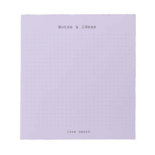 Personalized Minimalist Notes & Ideas (purple)