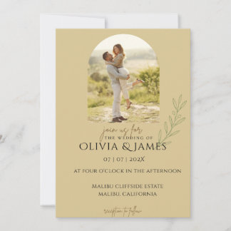 Personalized Minimalist Photo Invitation