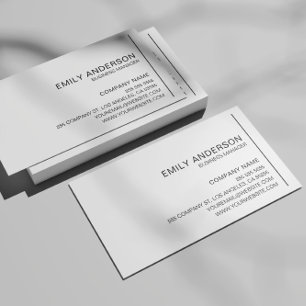 Personalized Minimalist Professional Business Card