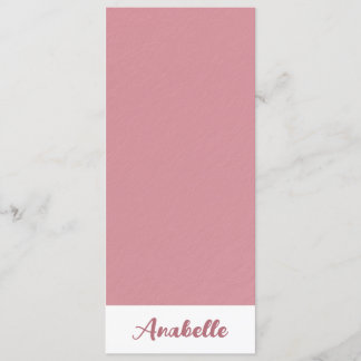 Personalized Minimalist Rose Gold Bookmark